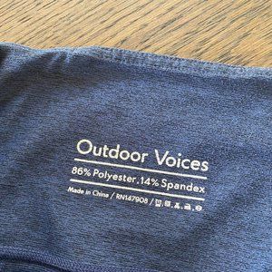 Outdoor Voices Navy Blue Leggings in Size Medium